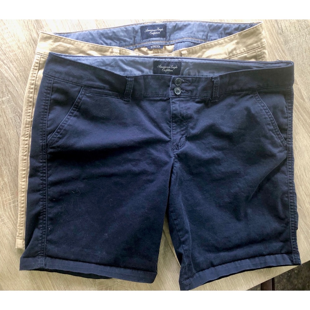 2 pairs size 14 American Eagle Two Button Shorts